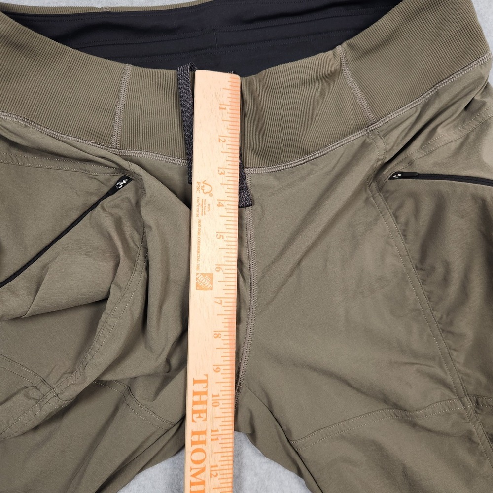 Prana Pants Womens Medium Olive Green Daily Koen Hiking Outdoor Pullon Stretch - Picture 9 of 11